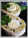Пошаговое фото рецепта «Рулет с перепелиными яйцами»