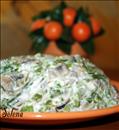 Пошаговое фото рецепта «Салат с грибами и зеленой стручковой фасолью»