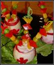Пошаговое фото рецепта «Овощные канапешки в китайских горшочках»