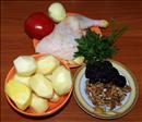 Пошаговое фото рецепта «Курица с картошкой запеченная в фольге»