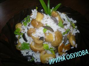 Фото рецепта «Салат грибной с рисом»