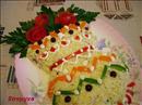 Пошаговое фото рецепта «Салат Ваза с цветами»