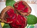 Пошаговое фото рецепта «Блины шоколадные розы»