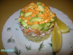 Фото рецепта «Террин с авокадо и креветками»