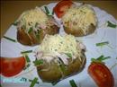 Пошаговое фото рецепта «Печёный картофель с острой куриной начинкой»