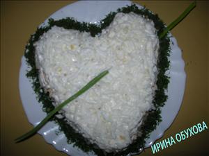 Фото рецепта «Салат слоёный Сердце»