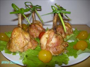 Фото рецепта «Куриные голени фаршированные гречкой Колоколчики»