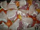 Пошаговое фото рецепта «Мяско запеченное с баклажанами»