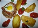 Пошаговое фото рецепта «Мясные медальоны с перепелиными яйцами»