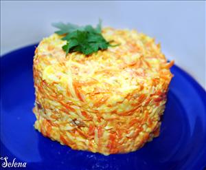 Фото рецепта «Морковный салат с сыром и орехами»