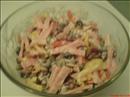 Пошаговое фото рецепта «Салат с фасолью, ветчиной и оливками»