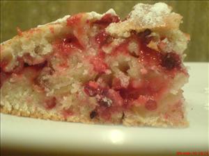 Фото рецепта «Бретонский пирог с клюквой и яблоками»