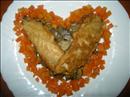 Пошаговое фото рецепта «Рыбка жареная (вариант подачи к Дню Влюбленных)»