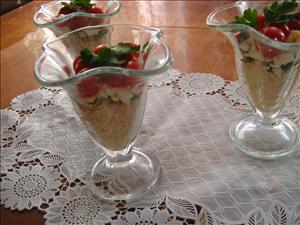 Фото рецепта «Салат с кус-кусом и креветками» Фото рецепта «Салат с кус-кусом и креветками»