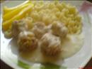 Пошаговое фото рецепта «Куриные тефтельки сырном соусе»