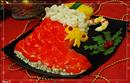 Пошаговое фото рецепта «Закусочный торт Сапожок с подарками»