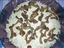 Пошаговое фото рецепта «Салат из грибов с курицей и сыром Букетик»