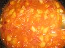 Пошаговое фото рецепта «Кальмары фаршированные, под томатно-яблочным соусом»