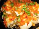 Пошаговое фото рецепта «Кальмары фаршированные, под томатно-яблочным соусом»