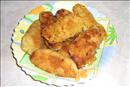 Пошаговое фото рецепта «Картофельные крокеты с пикантной начинкой»