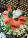 Пошаговое фото рецепта «Салат креветочный с овощами Бантик»