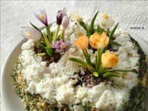 Фото рецепта «Салат Весенние цветы»