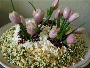 Фото рецепта «Салат Цветы весны»