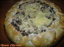 Пошаговое фото рецепта «Пирог из слоеного теста с картофелем и грибами»