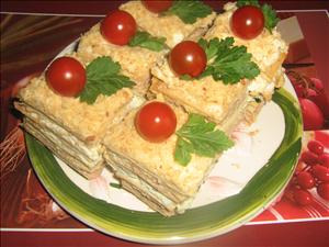 Фото рецепта «Торт Наполеон закусочный»