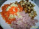 Пошаговое фото рецепта «Салат с ветчиной Сибирский»