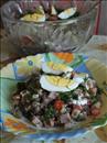 Пошаговое фото рецепта «Салат с чечевицей и копчёной курочкой»