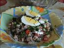 Пошаговое фото рецепта «Салат с чечевицей и копчёной курочкой»
