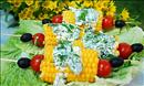 Пошаговое фото рецепта «Кукурузные початки с сыром и зеленью»