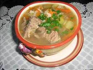 Фото рецепта «Мясной суп с машем и рисом(По мотивам машхурды)» Фото рецепта «Мясной суп с машем и рисом(По мотивам машхурды)»