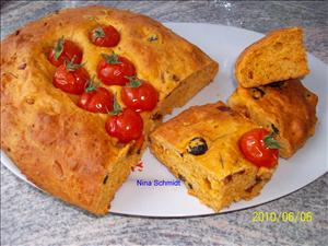 Фото рецепта «Focaccia mit Tomaten.( фокача)»