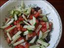 Пошаговое фото рецепта «Макаронный салат с ветчиной и овощами»