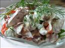 Пошаговое фото рецепта «Овощной салат с телячьим сердцем»