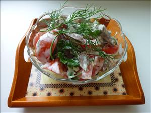 Фото рецепта «Овощной салат с телячьим сердцем»