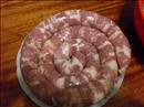 Пошаговое фото рецепта «Домашняя свиная колбаса»