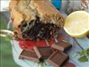 Пошаговое фото рецепта «Бананово-шоколадный кекс с орехами и лимонной глазурью»