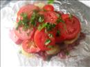 Пошаговое фото рецепта «Мясо с овощами и с сыром в фольге»