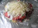 Пошаговое фото рецепта «Мясо с овощами и с сыром в фольге»