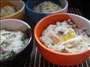 Фото-рецепт «Яйца с рисом, запечённые под соусом из шампиньонов»