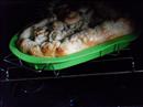 Пошаговое фото рецепта «Пирог из слоеного теста с плавлеными сырками, чесноком и зеленью»