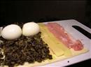 Пошаговое фото рецепта «Рулет мясной с яйцом и грибами»