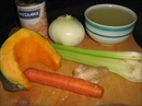 Пошаговое фото рецепта «Фасолевый суп с тыквой и имбирём»