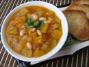 Пошаговое фото рецепта «Фасолевый суп с тыквой и имбирём»