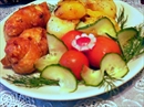 Пошаговое фото рецепта «Куриные зразы Сюрприз»