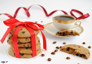 Фото рецепта «Кофейное печенье с шоколадными каплями»