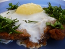 Пошаговое фото рецепта «Стейк из свинины с яйцом»